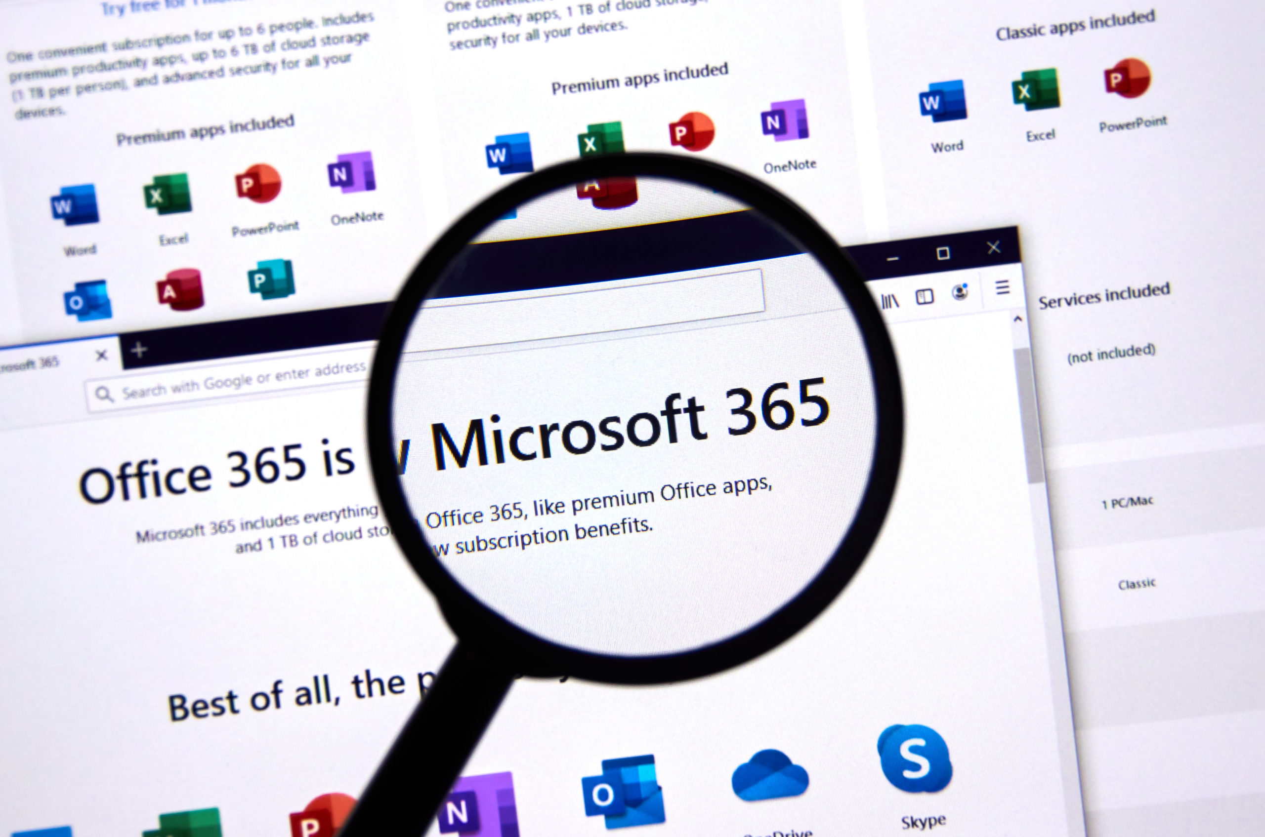 Microsoft 365 under magnifying glass